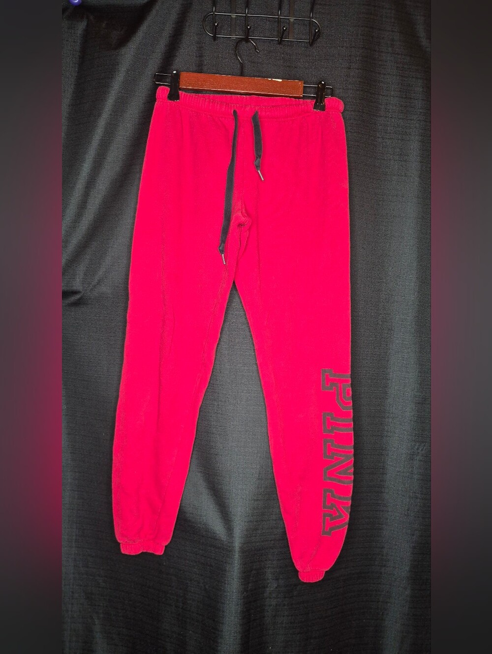PINK Victoria's Secret Hot Pink Men's Jogger Sweatpants